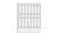 Маркировка MG-ETF 54192 для кабеля, 13x57мм (карта 14 шт), белый | код 1SNB054192R1357 | Entrelec