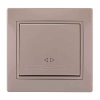 Выключатель промежуточный крем со вставкой (10шт/120шт) | код 701-0303-107 | Lezard