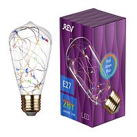 Лампа светодиодная VINTAGE RGB Starry ST64 E27 | код 32447 8 | REV
