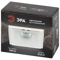 Светильник встраиваемый декоративный KL102 WH MR16 GU5.3 белый | код Б0056350 | ЭРА