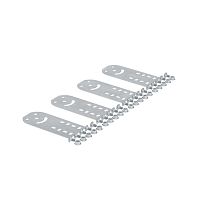 Пластина крепежная GSV H80 (4шт) в комплекте с крепежными элементами для монтажа цинк-ламель DKC 30014KHDZL