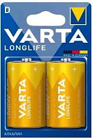 Батарея Varta Longlife LR20 Alkaline D (2шт) блистер | код 1955926 | VARTA