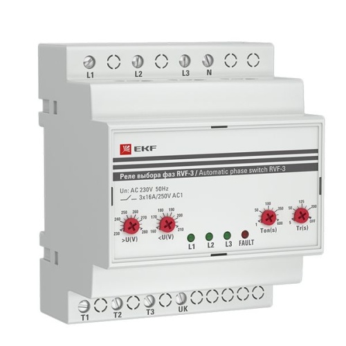 Реле выбора фаз RVF-3 PROxima | код RVF-3 | EKF фото 2