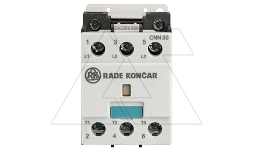 Контактор CNN 30 00 220/230V 50Hz, 3P, 30A/(40A по AC-1), 15kW(400VAC), 220/230VAC | код EAC605359 | Rade Koncar Контактор CNN 30 00 220/230V 50Hz, 3P, 30A/(40A по AC-1), 15kW(400VAC), 220/230VAC | код EAC605359 | Rade Koncar