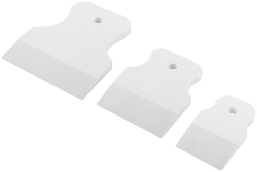 Шпатель резиновый белый, набор 3 шт(40/60/80 мм) | код 6867 | FIT