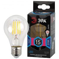 Лампа светодиодная филаментная F-LED-15W-840-E27 15Вт A60 грушевидная 4000К нейтр. бел. E27 | Код. Б0046983 | ЭРА