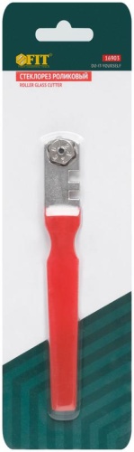 Стеклорез роликовый, 6 роликов, пластиковая ручка | код 16903 | FIT фото 3