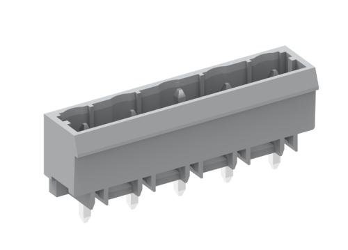 475204-03D Вилка на плату MCS, вертик., припои, шаг 7.5мм, 4 конт., сер., шт | код 475204-03D | SUPU