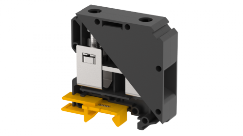 Клемма проходная винтовая под шестигранник 70 мм2, на 2 подключения, черная KUT50/70A-BLACK | код 1110440005 | Elmex