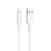 Кабель USB 2.0 hoco X25, AM/Lightning M, белый, 1м | код 6957531080114 | Hoco