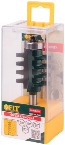 Фреза кромочная пазо-шиповая DxHxL=33х40х86.3 мм | код 3610-084033 | FIT фото 3
