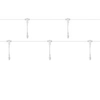 Разветвитель - шина для уличных гирлянд Professional (1 вход, 5 выходов), расстояние 50 см, белый ПВХ | код 315-408 | NEON-NIGHT