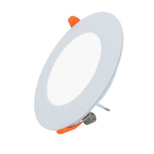 Панель светодиодная встраиваемая круглая 6Вт 230В 4000К 420Лм 95мм белая IP20 LAMPER | код 606-1004 | LAMPER