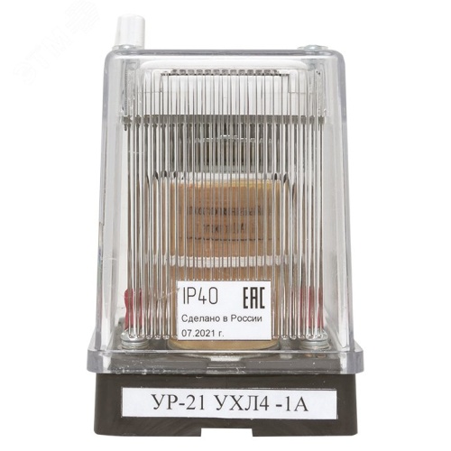 Указательное реле, постоянного тока, ток срабатывания 0,16А, переднее присоединение, исполнение УХЛ4 | код ur21pt0.16app | EKF