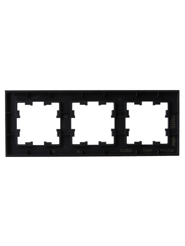 BRITE Рамка 3-мест. РУ-3-2-Бр стекло черн. матовый IEK | код BR-M32-G-31-K02 | IEK фото 5