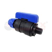 Кран шаровой компрессионный цанга-наружная резьба разборный 20х3/4дюйм (48/12) | код 1210012620034 | VALFEX