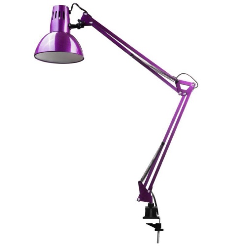 Светильник настольный KD-312 С12 230В 60Вт E27 струбцина фиолет. Camelion 12341 фото 9