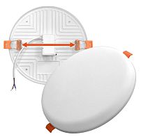 Светильник светодиодный безрамочный встраиваемый круглый ДВО IONICH 12Вт 960Лм 230В 4000K 120мм IP20 | код 1588 | Universal