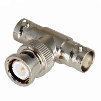 Переход штекер BNC - x2 гнезда BNC (тройник), | код 511827 | REXANT