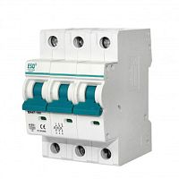 Автоматический выключатель ВА 47-100_3 полюса 10А ток к.з. 10кА хар-ка С ESQ | код 14.03.03.000035 | ESQ
