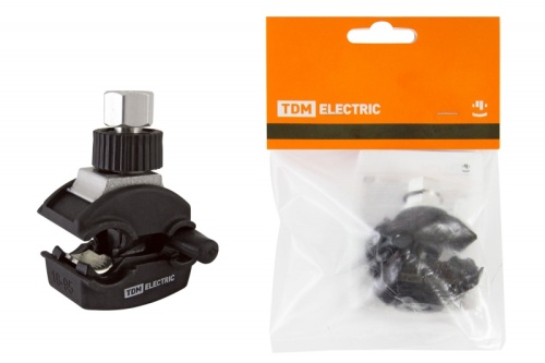 Зажим герметичный для ответвления от неизол. проводника ЗГОНП 16-95/1,5-10 (N616) рознич. упак. TDM | код SQ0412-1008 | TDM
