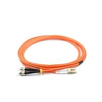 Патч-корд оптический LANMASTER, LSZH, дуплексный, ST/PC-LC/PC, MM 50/125, 5.0 м | код LAN-2ST-2LC/OM2-5.0 | LANMASTER