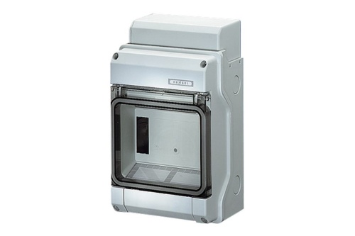 Щит распределительный навесной ЩРн-П-6 IP54 пластиковый с клеммой PE-N эластичные мембраны прозрачная дверь 6 модулей (KV 1506) | код. 61000735 | HENSEL