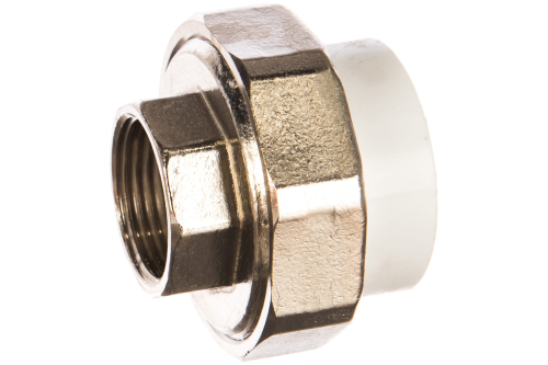 Муфта полипропиленовая PPR разъемная ВР 32 х 3/4' | код 9801003234 | Политэк Муфта полипропиленовая PPR разъемная ВР 32 х 3/4' | код 9801003234 | Политэк