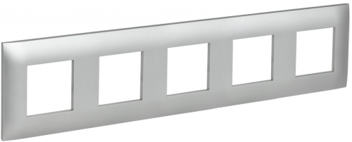 SKANDY Рамка 5-мест. SK-F05S сереб. IEK | код SK-M52-K23 | IEK