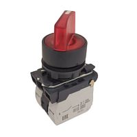 Переключатель КПЕ1110РЛ-220В-красный-1но+0нз-ручка-фикс-2поз-индикатор-IP40-КЭАЗ | код 354424 | КЭАЗ