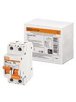 Авт. выкл. с мех. блок. (байпас) ВА47-29Б 1Р+1Р 16А 4,5кА х-ка C TDM | код SQ0206-0400 | TDM