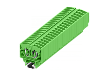 254366 Клемма TB 1-1 проходная на малую DIN-рейку SP15, фронт.подключение, сеч. 2.5мм2, зел., шт | код 254366 | SUPU