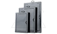 Лючок ревизионный 425х325мм, для отверстия 400x300мм, графит, пластик | код 02-809aGR | airRoxy