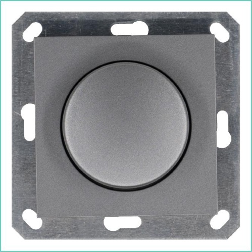 Диммер LED с накладкой 30-400W, 1gang 2way, цвет алюминий | код G4012S | Jasmart Диммер LED с накладкой 30-400W, 1gang 2way, цвет алюминий | код G4012S | Jasmart