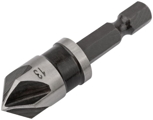 Зенкер конический, легированная сталь, хвостовик под биту, 13 мм | код 36445 | FIT фото 2