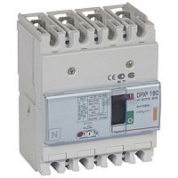 Автоматический выключатель DPX3 160 - термомагнитный расцепитель - 25 кА - 400 В~ - 4П - 100 А | код. 420055 | Legrand 