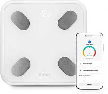 Весы напольные электронные Kitfort КТ-846 макс.180кг черный | код 2052447 | KITFORT