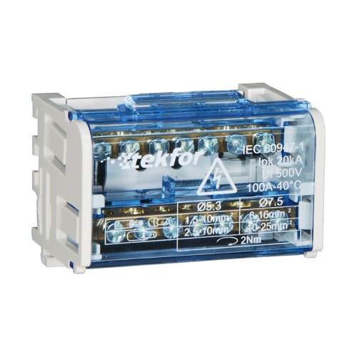 Шина нулевая в корпусе на DIN-рейку SNK-2-2-07-Ni, никелированная, в корпусе 2 шины по 7отв., крепление на DIN-рейку | код A8300-06-09-007 | РЕЛЕ И АВТОМАТИКА Шина нулевая в корпусе на DIN-рейку SNK-2-2-07-Ni, никелированная, в корпусе 2 шины по 7отв., крепление на DIN-рейку | код A8300-06-09-007 | РЕЛЕ И АВТОМАТИКА