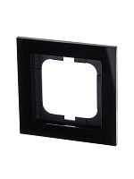 Рамка 1-постовая, серия axcent, цвет чёрный 1721-281 | код 2CKA001754A4409 | ABB