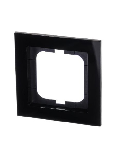 Рамка 1-постовая, серия axcent, цвет чёрный 1721-281 | код 2CKA001754A4409 | ABB