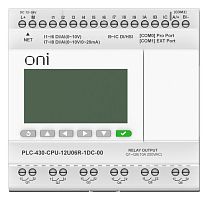 Модуль ЦПУ 4 DI 6 UI (0-10 В/DI) 2 UI (0-10 В/0-20 мА/DI) 6 RO 24В DC с Ethernet портом с экраном | код PLC-430-CPU-12U06R-1DC-00 | ONI