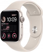 Смарт-часы Apple Watch SE 2022 A2723 44мм OLED корп.сияющая звезда рем.сияющая звезда разм.брасл.:S/M (MNTD3LL/A) | код 1872238 | APPLE