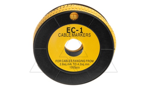 Маркер для проводов 2.5-4.0мм2 - 4, 1000 шт. | код EC1_25_4 | RCCN Маркер для проводов 2.5-4.0мм2 - 4, 1000 шт. | код EC1_25_4 | RCCN