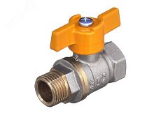 Кран шаровой 11Б27п Ду15 А11/1 газ ВН бабочка PN40 | код БАЗ.А11.1.15.PN40 | БАЗ