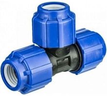 Тройник ПНД компрессионный 32 | код 50050032 | Политэк