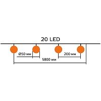 Гирлянда садовая на солнечной батарее 20 LED ламп Большие Шары Белый свет Solar Gauss | код GS034 | GAUSS