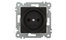 Rita - Розетка 2P, черный мат | код 2200-601-0284 | Mutlusan