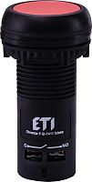 Кнопка монобл. утопл. ECF-11-R (1NO+1NC, красная) | код 004771470 | ETI
