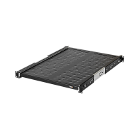 Полка выдвижная TLK, 19, Ш418хГ400мм,для шкафа глубиной 600мм, черная | код TLK-SHFC-400R-BK | TLK