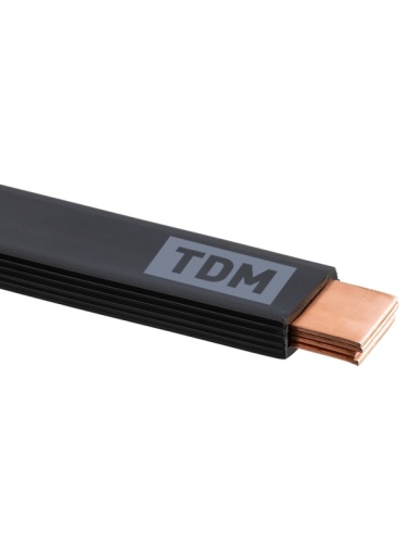 Шина медная гибкая изолированная ШМГ 4х(24х1), 2м, TDM | код SQ0841-0010 | TDM